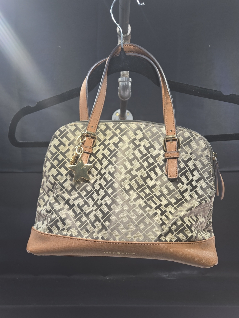 Tommy Hilfiger Schyler Dome Satchel with Star Charm